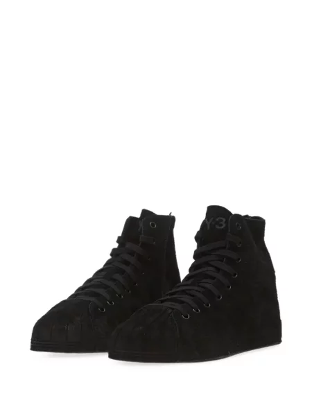 Sneakerși Y-3 din piele de căprioară negru