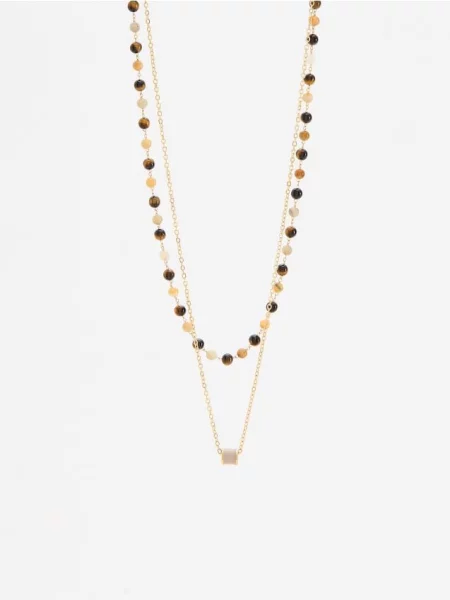Reserved Colier cu pietre decorative multicolor