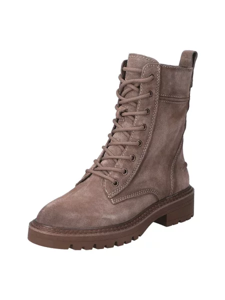 Buty do kostki Tamaris skórzane brązowe