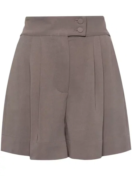 Talie pantaloni scurți Styland plisate gri