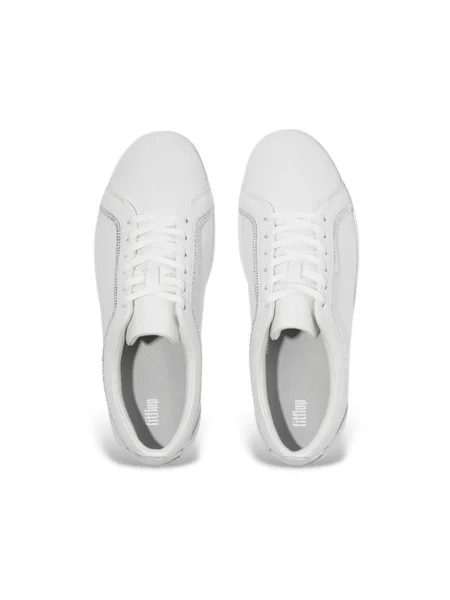 Sneakerși Fitflop de cristal alb