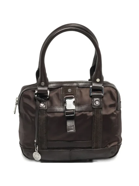 Geantă Dkny cu cataramă maro