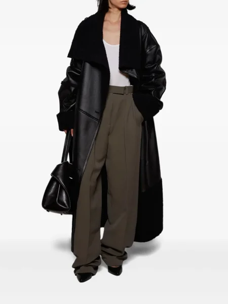 Pantaloni Alex Perry plisate verde