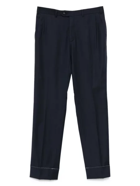Pantaloni Brioni plisate albastru