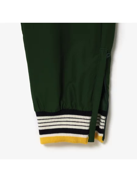 Lacoste Spodnie Dresowe Neo Heritage Z Blokadą Koloru Relaxed Fit zielone