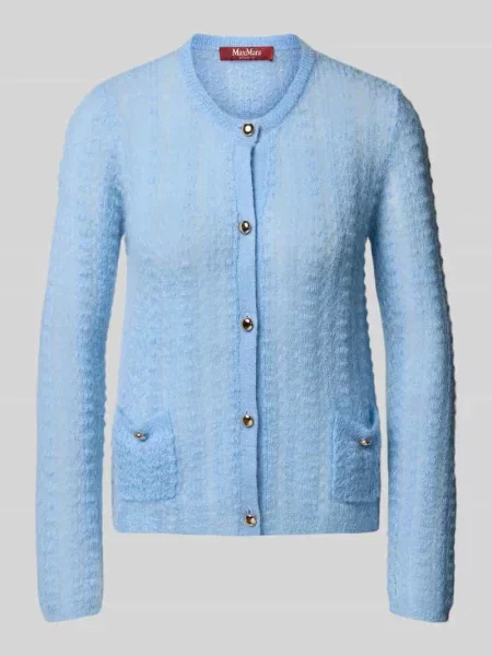 Kurtka o kroju regular fit z dzianiny z mieszanki moheru i wełny model ‘GOLIA’ Max Mara Studio
