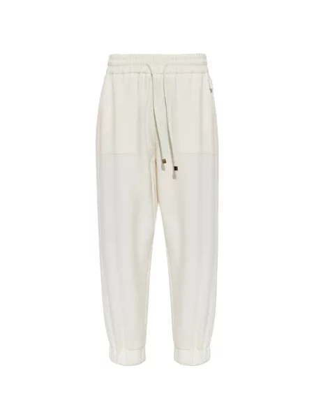 Pantaloni Fabiana Filippi alergare alb