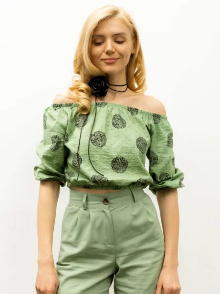 Блуза Seventeen оливковий