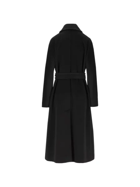 Cu centură palton Max Mara negru
