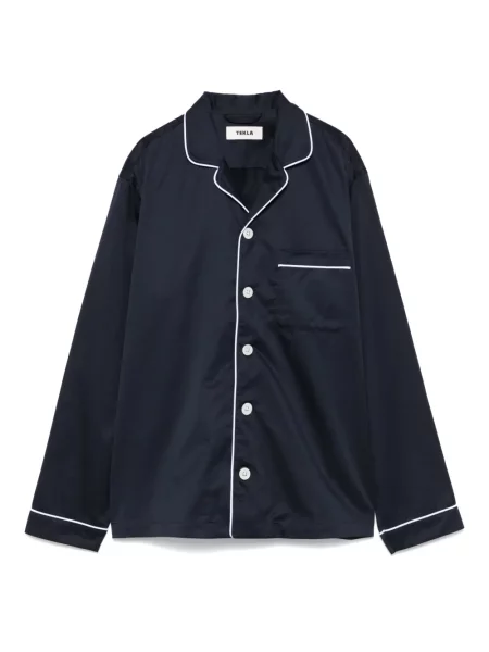 Satynowa piżama Tekla niebieska