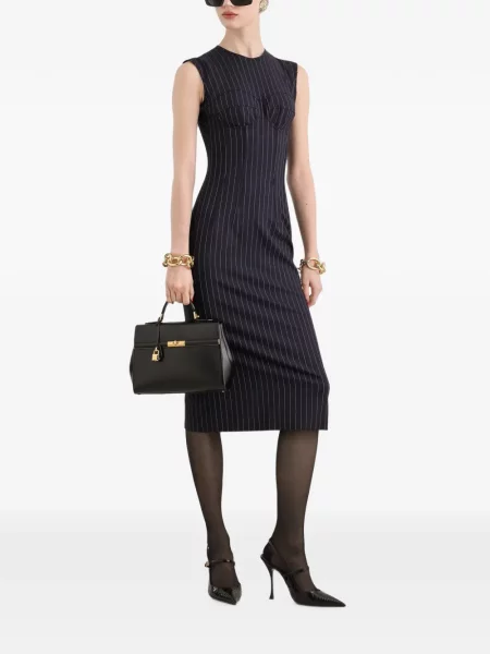 Rochie tip creion Dolce & Gabbana de lână albastru