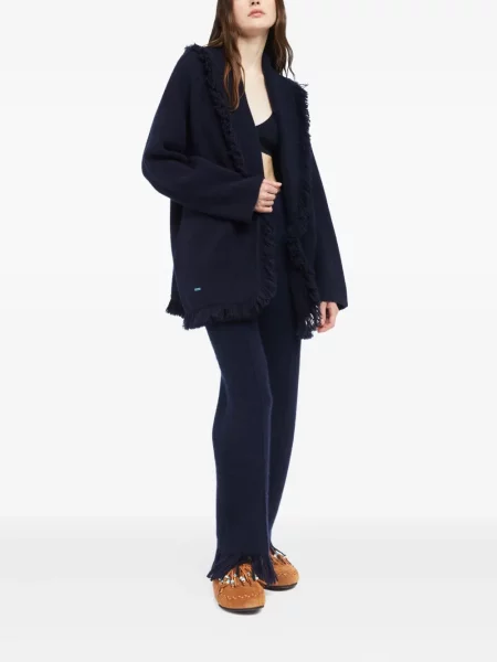 Cardigan Alanui cu franjuri albastru