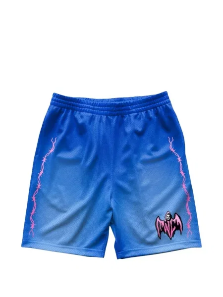 Pantaloni scurți Warren Lotas cu imagine albastru