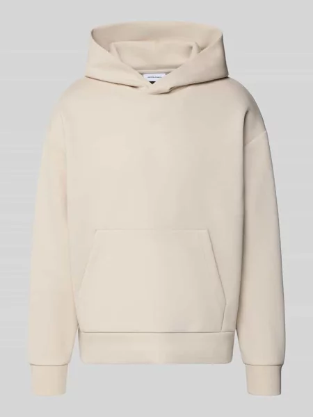 Bluza z kapturem o kroju relaxed fit z domieszką bawełny model Barron' Jack & Jones biała