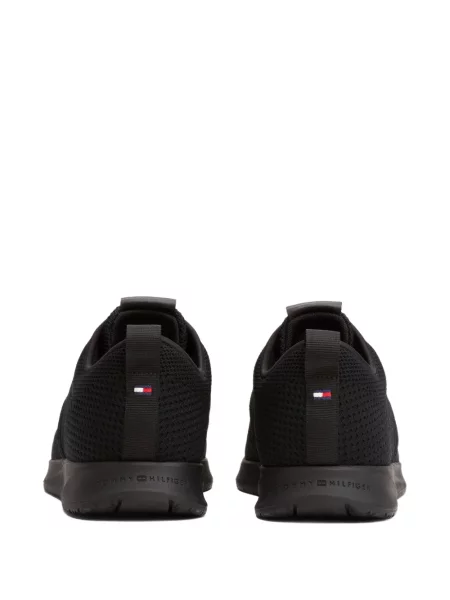 Sneakerși Tommy Hilfiger cu autograf negru