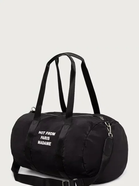 Drôle de Monsieur torba Slogan Gym czarna