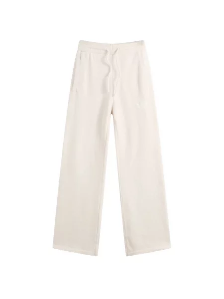 Dzianinowe spodnie Adidas białe