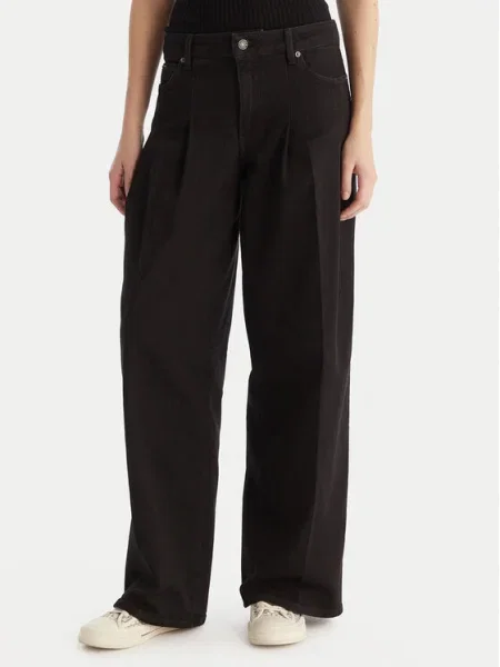 Guess Jeans Blugi Wide Leg negru