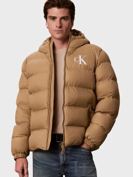 Джинсовая куртка Calvin Klein Jeans бежевая