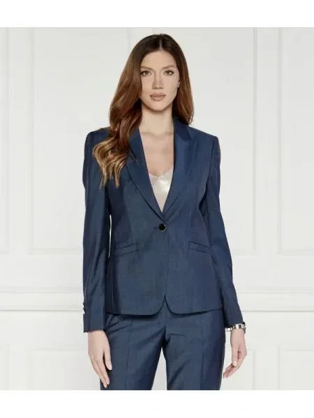 BOSS BLACK De lână sacou Januri negru