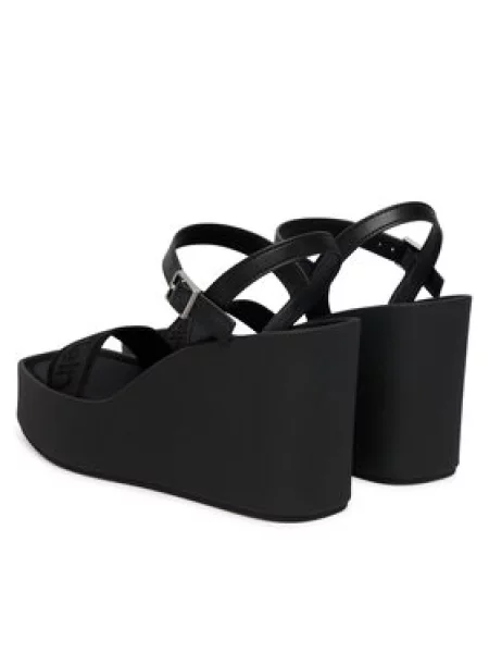 Sneakers Calvin Klein Wedge 70 Sandal Webbin Black EUR 40 čierna