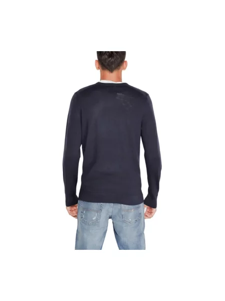 Sweter Calvin Klein wełniany niebieski