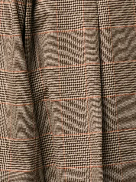 Pantaloni Botter în carouri clasici maro