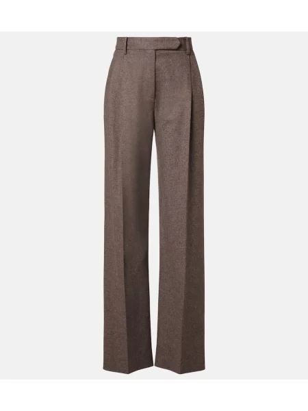 Pantaloni Gabriela Hearst de lână gri
