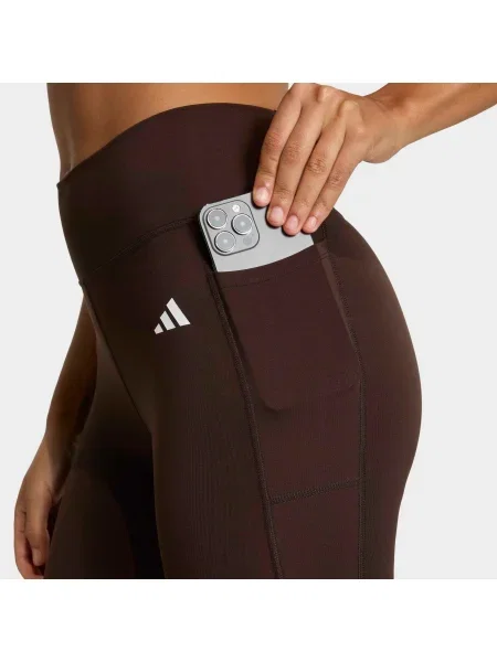 ADIDAS PERFORMANCE Športne hlače Opt Ess temno rjava bela
