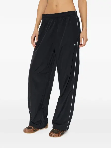 Futó nadrág Lacoste autogrammal fekete