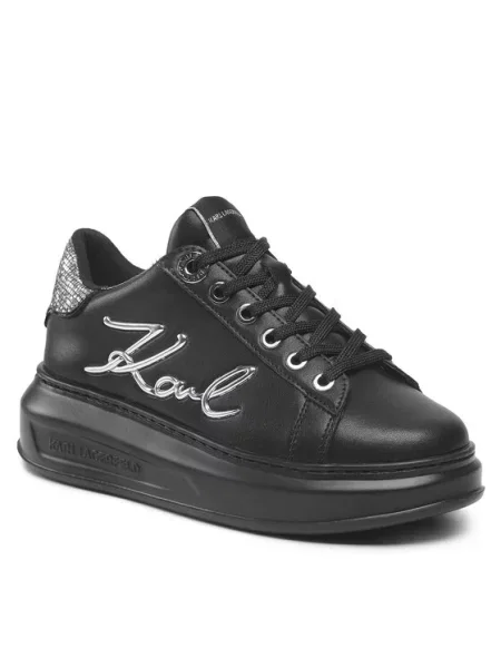 Superge Karl Lagerfeld s čipko črna