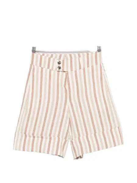 Pantaloni scurți Berwich cu dungi alb