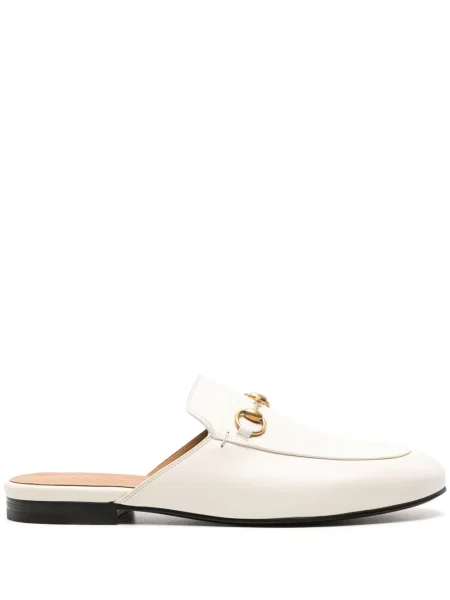 Pantofle Gucci bílé