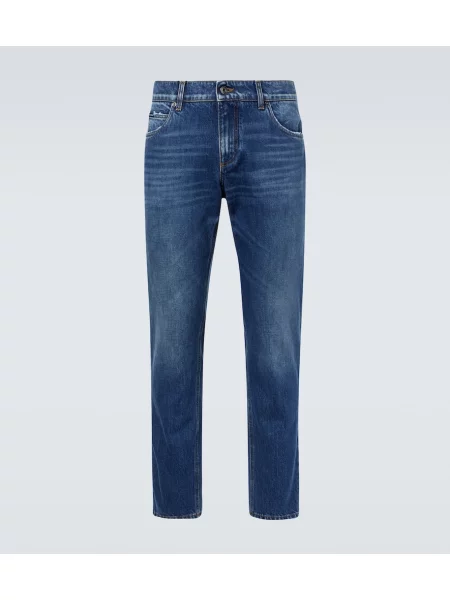 Ravne kavbojke Dolce&gabbana modra