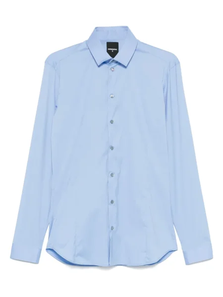 Риза Patrizia Pepe поплин синьо