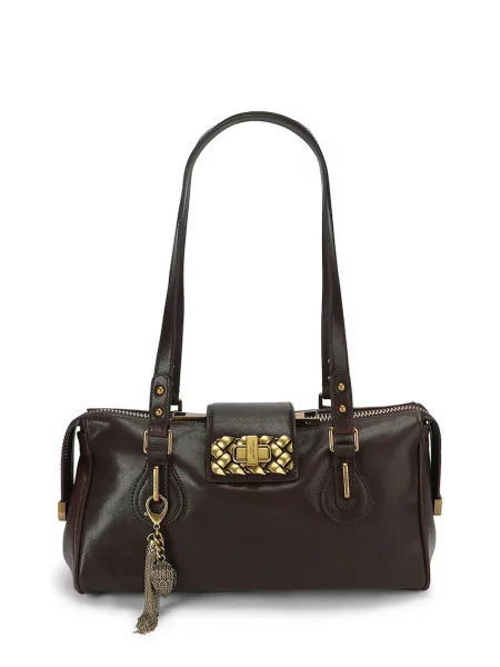 Kurt Geiger London torebka skórzana Marylebone brązowa