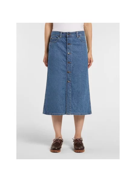 Fustă din denim Dickies albastru