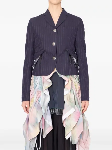 Dungat subțire sacou Kolor albastru