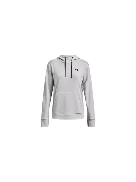 Under Armour W Armour Fleece Left Chest Hoodie Kobiety Bluzy i bluzy z kapturem Under Armour Size: XS szary