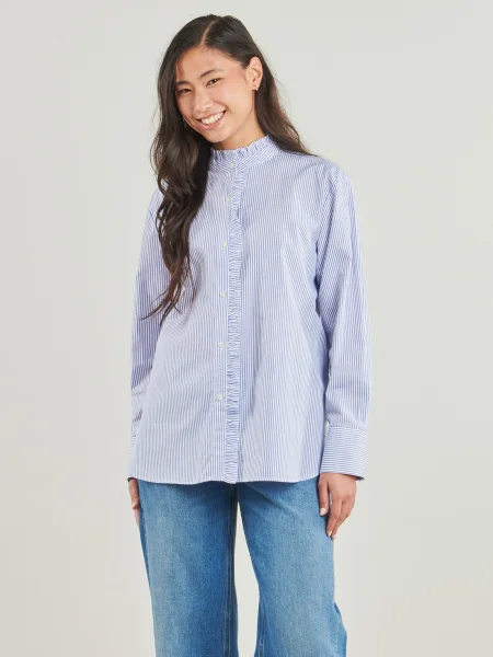 Cămașă Tommy Hilfiger din poplin albastru