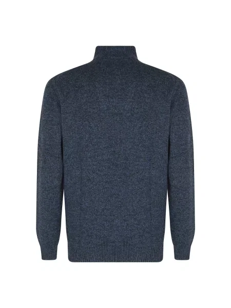 Sweter Barbour wełniany niebieski