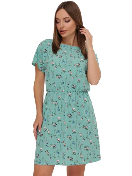 Сукня міні MarSe софтшел зелений