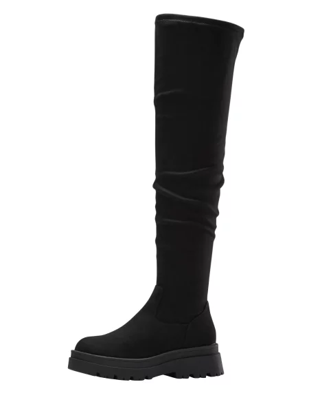 Bonprix Cizme peste genunchi negru