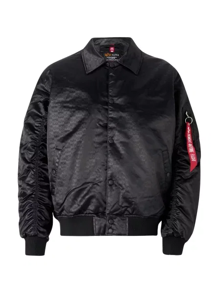 ALPHA INDUSTRIES Φθινοπωρινό και ανοιξιάτικο μπουφάν ανθρακί μαύρο