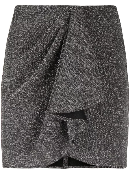 Drapované sukně Isabel Marant Etoile stříbrné