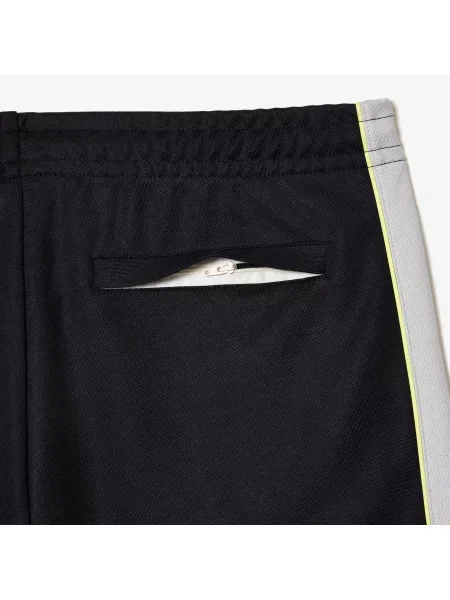 Lacoste Spodnie Dresowe Regular Fit Colorblock granatowe