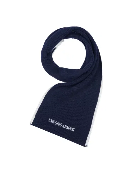 Szal Emporio Armani niebieska