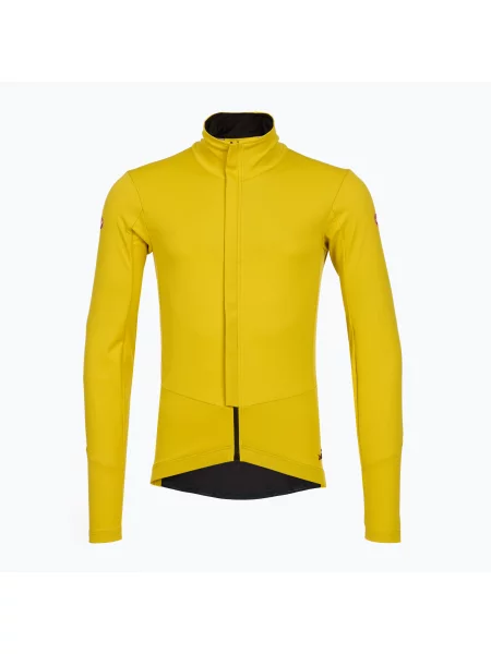 Мъжко яке за колоездене Castelli Perfetto Air mango mojito жълто