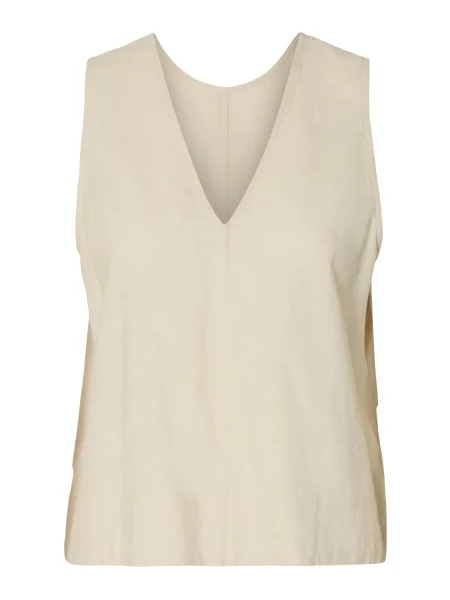 SELECTED FEMME Bluză SLFLINNA deschis bej