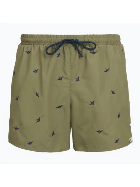 Pantaloni scurți de baie pentru bărbați Aeronautica Militare lichen green verde